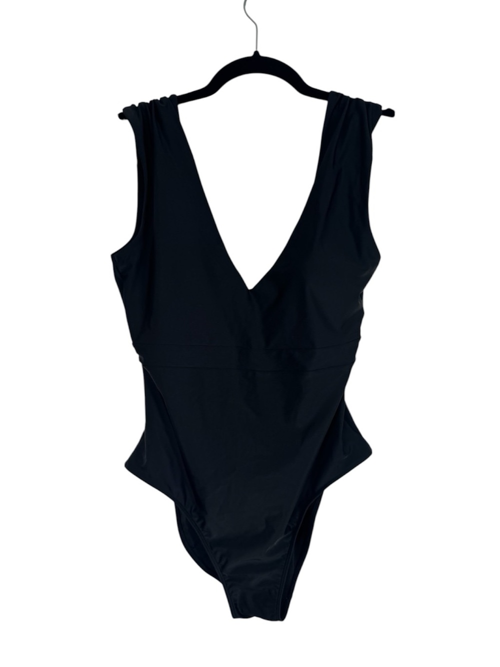 Summersalt Swimsuit Ruched Blackflip Deep V One Piece NEW